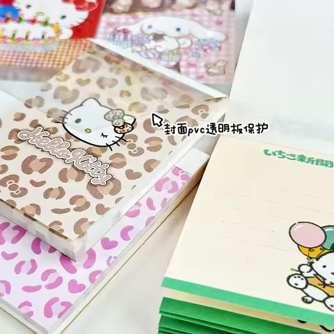 70Sheets Sanrio Hello Kitty Portable Tearable Memo Paper Pocket Notebook Mini Sticky Memo Student Sc