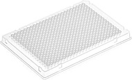 Globe Scientific Diamond Shell 384-Well PCR Plate, A24 Single Notch Design, Clear Polycarbonate Fram