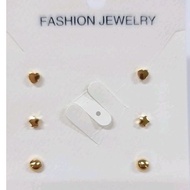 3pcs in 1 card assorted earrings E 44.