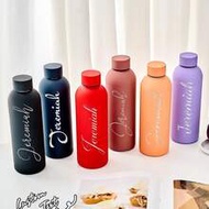 1pc Customized Double-Layer Stainless Steel Coffee Cup/Soda Bottle, Sports Insulated Water Bottle, 5