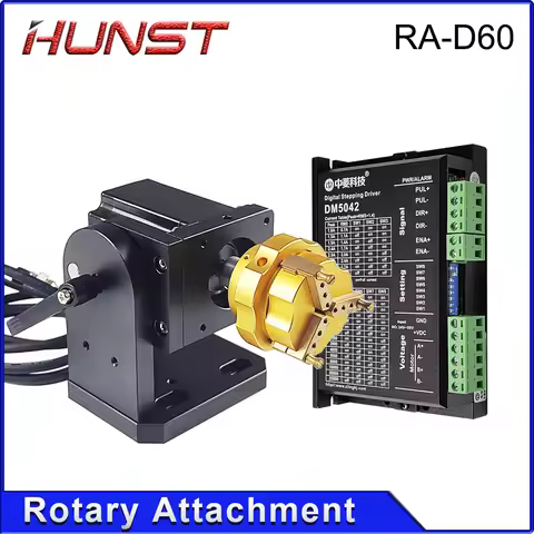 Hunst D69 D60 Laser Marking Machine Rotary Axis Chuck for Ring Bracelet Jewelry Engraving Auto Lock 