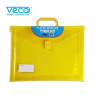 Veco Plastic expanding envelope Colored Long 11x15in with handle & pushlock (1pc)
