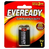 5 cards - Eveready Size 9 volt (1 pcs / card) Super Heavy Duty Battery