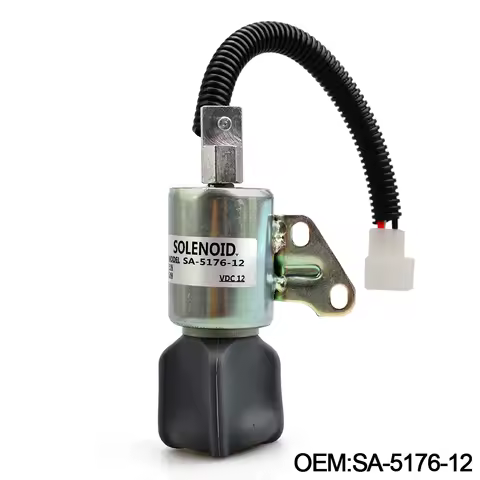 1756ES-12SUC5B1S5 SA-5176-12 SA-4899-12 1pc 12V Fuel Shutdown Solenoid Valve Fits for Kubota D722 D9