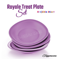 Tupperware Purple Royale Treat Plate Set (4 Pcs) Limited Edition