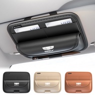 1/2pcs Elastic Band Fixation Car Sun Visor Glasses Bag Leather Car Card P0hone Case for Geely GX3 Ge