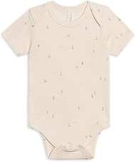 KENDI Unisex Newborn Organic Cotton Bodysuit - Short Sleeve Infant One Piece - Baby Boy and Girl Clo