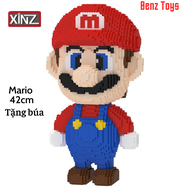 Mô Hình Lắp Ráp Mario Đồ Chơi Lắp Ráp Mario Size Lớn Có Tặng Kèm Búa