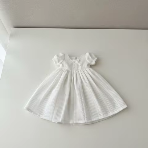 Fashion Floral Lace Dresses Mini DIY Accessories Base Shirt Tops Cute Bubble Sleeve Dresses for azon