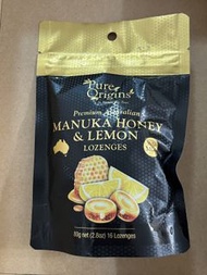 Pure Origins 麥盧卡蜂蜜檸檬潤喉糖 Manuka Honey & Lemon Lozenges