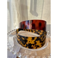 3ART fever Same Style Amber Headband Retro Anti-slip Tortoiseshell Leopard Print Acetate Sheet Old M