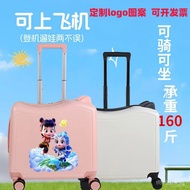Men's New Model Student Children's Trolley Suitcase Small Lightweight Password Luggage Girl Can Sit 