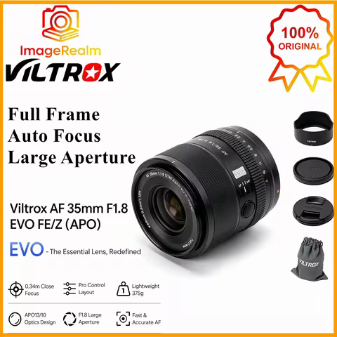 VILTROX 35mm F1.8 II EVO APO Lens AF Full Frame Large Aperture Prime Camera Lens for Nikon Z Z6 III 