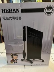 【 HERAN】禾聯 即熱式電膜式電暖器 紳士黑 12R01-HMH