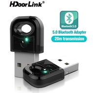 HdoorLink USB Bluetooth Adapter 5.0 Computer Wireless Bluetooth Transmitter Receiver Audio Bluetooth Converter Factory Direct Supply