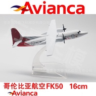 Air Avianca ATR 600 Airlines Airplane Model Size 16 cm. Made Of Steel There Is A Beautiful Display S