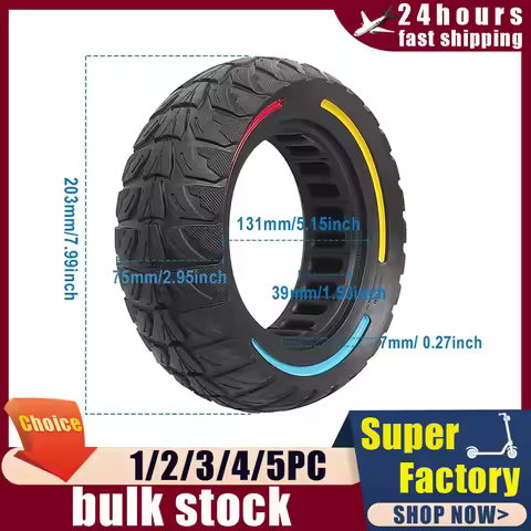 8.5Inch Honeycomb Tyre for Vsett 8 9+ for Zero 8 9 Electric Scooter 8.5x3 Off-road Puncture-proof So