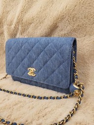 Chanel 全新woc  牛仔布 金波