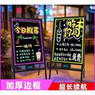 Papan hitam bercahaya, papan pendarfluor, papan iklan, papan iklan bercahaya tulisan tangan, papan p