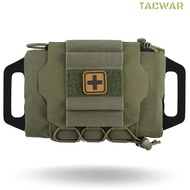 IFAKon Reflex-M First Aid Kit Pouch for Duty Belt, MOLLE Two-Piece System IFAK Trauma Kit Med Roll C