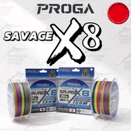 PROGA BRAIDED LINE SAVAGE X8 150M (MULTI COLOUR) / TALI X8 SULAM