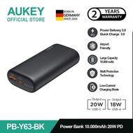 AUKEY Powerbank 10000mAh PB-Y36-BK USB C 20W PD 3.0 Slim