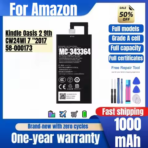 MC-343364 for Amazon Kindle Oasis 2 9th CW24WI 7 "2017/58-000173 Phone Battery High Quality Replacem