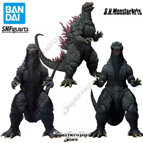 In Stock Bandai S.H. MonsterArts Godzilla 2000 2002 2004 Battle Super Dragon Monsters Godzilla: Fina