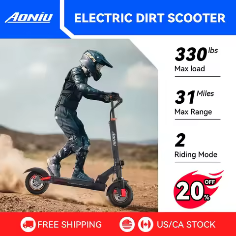 AONIU M4 Electric Scooter for Adults with seat 28mph Speed 31Miles Heavy Duty 330+ lbs 10inch Off Ro