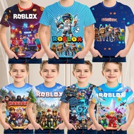 Roblox Full Game Collection 3D T-Shirt 3-13 Years Old Handsome Boy Limited Collection Gift Double-Si