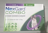 Nexgard Combo 貓用全方位驅蟲滴劑 (3支裝)