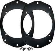 MENACE AUDIO® Metal 6x9 to 6.5 Speaker Adapter Plates - Heavy Duty Universal Car Speaker Mounting Br