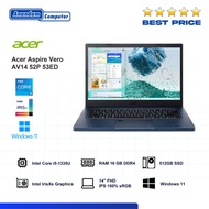 Laptop Acer Vero AV14-52P 53ED i5-1335U 16GB SSD 512GB FHD WIN11+OHS