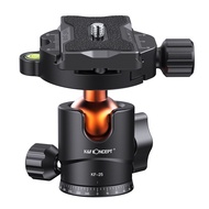 K&F Concept 17.63lbs/8kg Load Tripod Ball Head 360° Tripod Head with Quick Release Plate