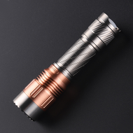 Convoy T6 copper head glossy stonewash Ti AA 14500 flashlight