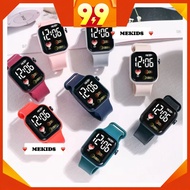 👨‍👩‍👧‍👦MEKIDS👨‍👩‍👧‍👦Student Watch Digital Korean Style LED Calendar Party Fashion Watch 简约电子手表