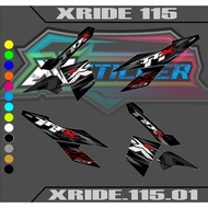 Xride Striping Old X Ride 115/, Sticker Variations, Skotlet Stickers, Body Strips, X RIDE Sticker CO