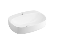 COTTO อ่างล้างหน้าวางบนเคาเตอร์ ชนิดมีรูก๊อก C00128 สีขาว รุ่นราเชล