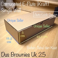 Box Box Hampers Box 25x12.5x5 EFLUTE PLAIN / Box Brownies Box 25x12.5 x 5 / Corrugated Brown Box EFl