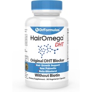 DrFormulas Original DHT Blocker Without Biotin | Hair Growth Supplement Pills for Women and Men, 45 