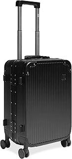 Vintage Cabin Trolley Bag | Ultra Light Weight 54cm 40L Large Cabin Polycarbonate (Pc) Hard-Sided 8 