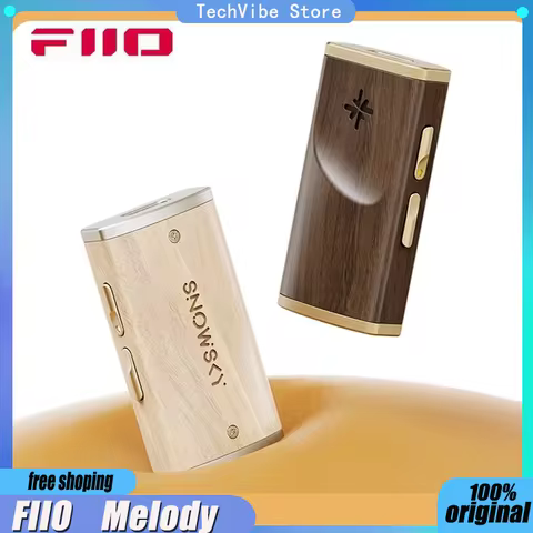 FiiO SnowSky Melody Portable Wooden Mini Audio Amplifier Lightweight Lossless DSD Decoding Music Ada