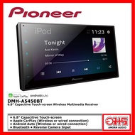 PIONEER DMH-A5450BT หน้าจอ  6.8 นิ้ว  หน้าจอสัมผัส เชื่อมต่อ Apple CarPlay ,  Android Auto แบบไร้สาย "แถมให้ฟรี สายแท้ สายคอลโทรลพวงมาลัย Pioneer"