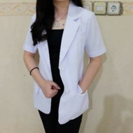 PUTIH Latest] Women's White Short blazer (Short blazer) - White, S