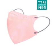 HAOFA 3D氣密型立體醫療口罩（台灣N95規格）粉紅色 升級版 M Size 30 pc
