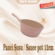 MOST SELLING teflon Marble Pot 12cm Milk Pot Sauce Pot Mini Non-Stick