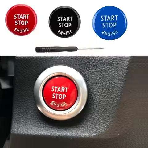 Car Engine START Button Replace Cover STOP Switch Accessories Key Decor for BMW X1 X5 X6 E71 Z4 E89 