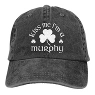 Kiss Me I'm A Murphy Adult Denim Sun Hat Classic Vintage Adjustable Baseball Cap
