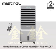 Mistral 7L Remote Control Air Cooler with HEPA Filter MACF7 | MAC F7 [Two Years Warranty]