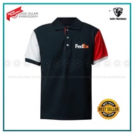 G Polo T Shirt Sulam FedEx Courier Delivery Parcel Express Shipment Baju Lelaki Office Service Unifo